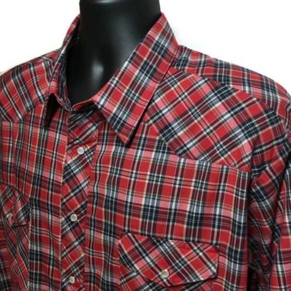 Wrangler Other - Vtg Wrangler Western Shirt XXL Rockabilly Pearl